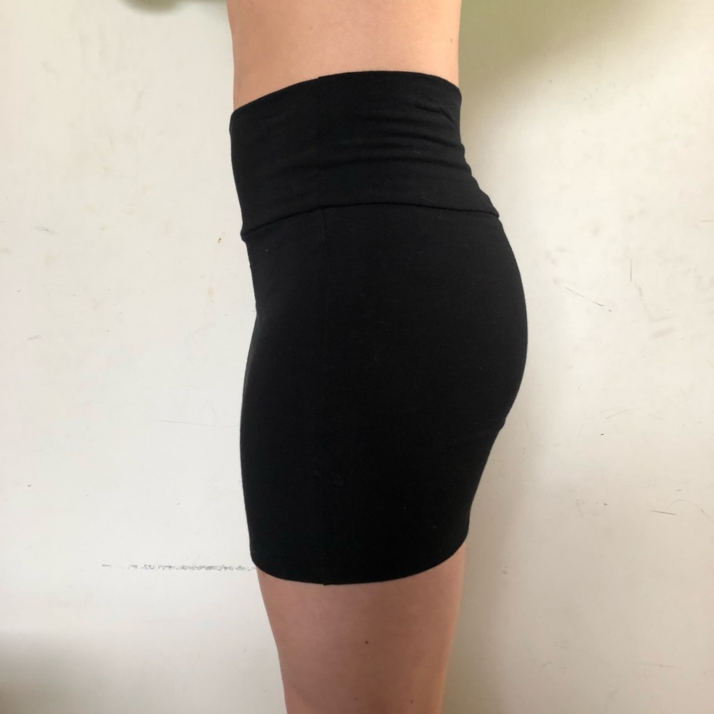 Black Bodycon Mini Skirt